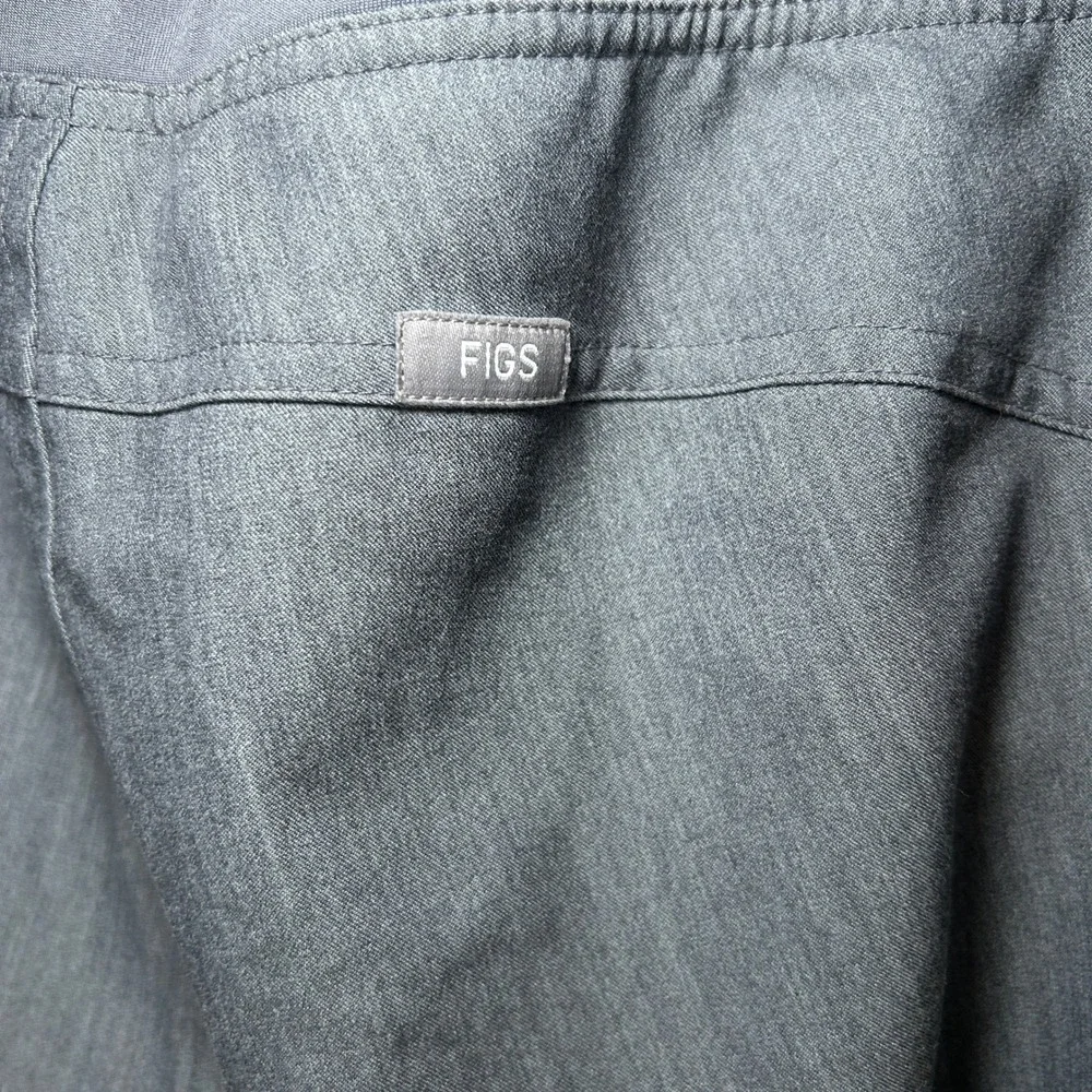 FIGS Kade Cargo Scrub Pants‎ Men's M Tall Gray Technical Collection Straight Leg